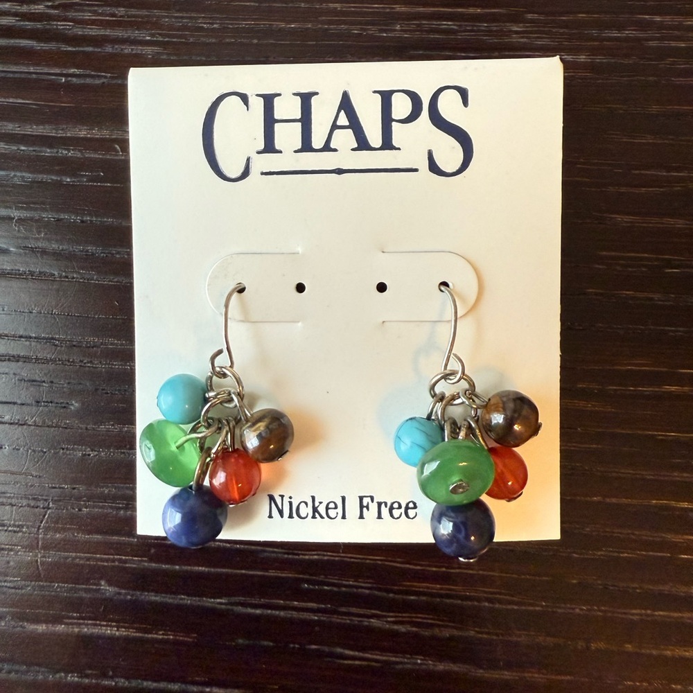 Chaps Multicolor Beaded Earrings